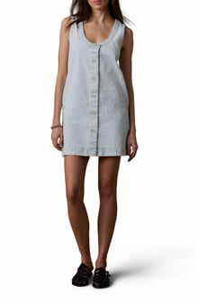 Topsail Malibu Stripe Sleeveless Denim Minidress