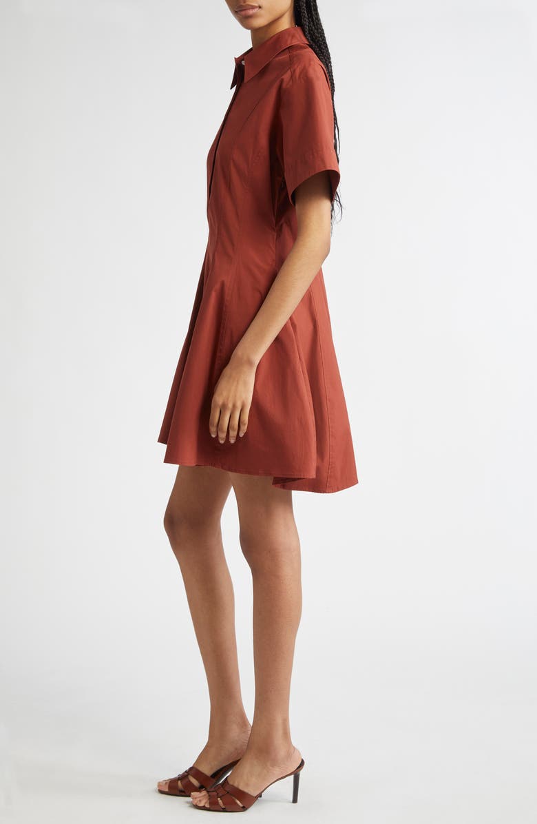 A.L.C. Dell Stretch Cotton Mini Shirtdress, Alternate, color, 