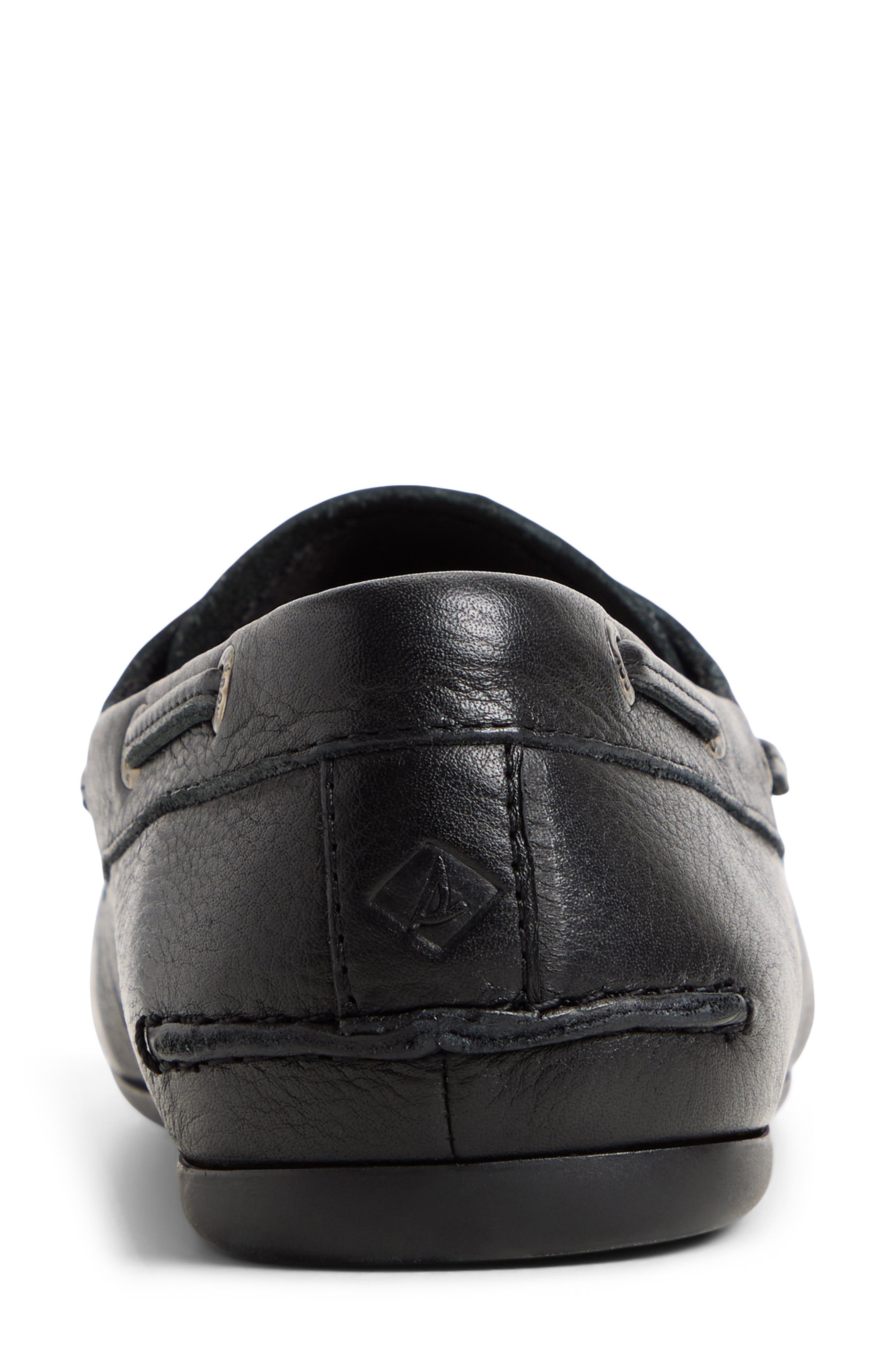 Sperry Slim Boat Shoe, Alternate, color, Black