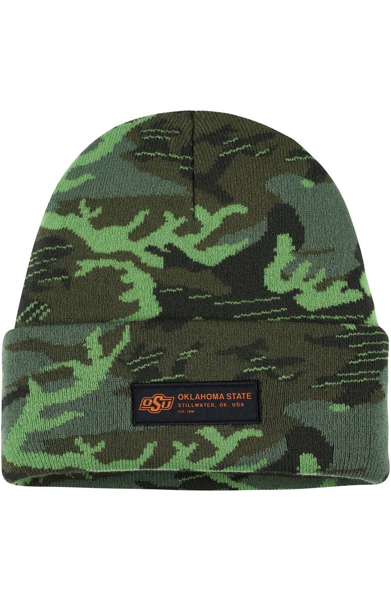 Nike Men's Nike Camo Oklahoma State Cowboys Veterans Day Cuffed Knit Hat, Main, color, Camo