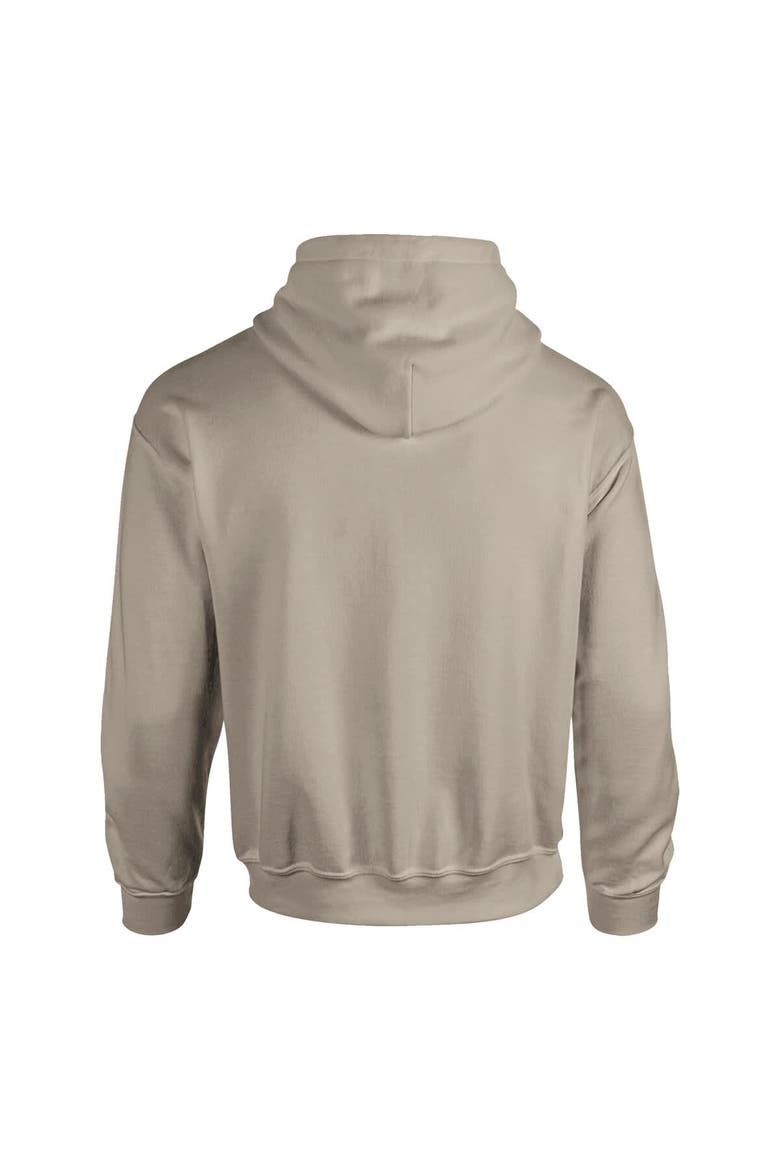 Men's  Tan Michigan Wolverines Upper Arch Letters Pullover Hoodie, Alternate, color, Tan