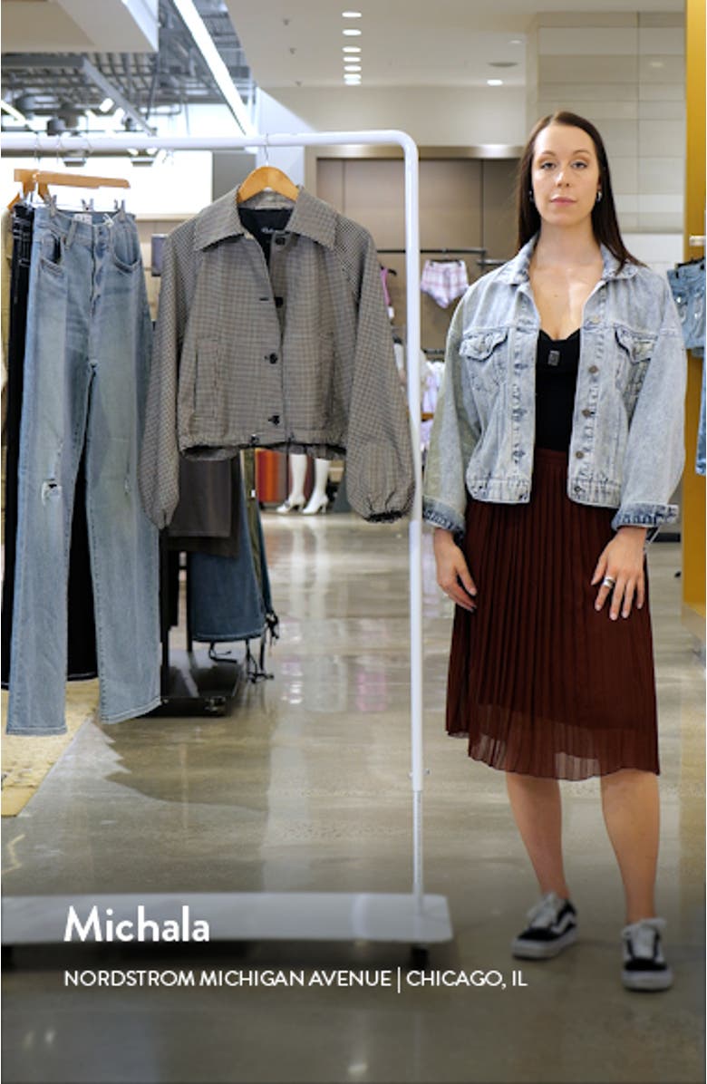 North Check Bomber Jacket, sales video thumbnail