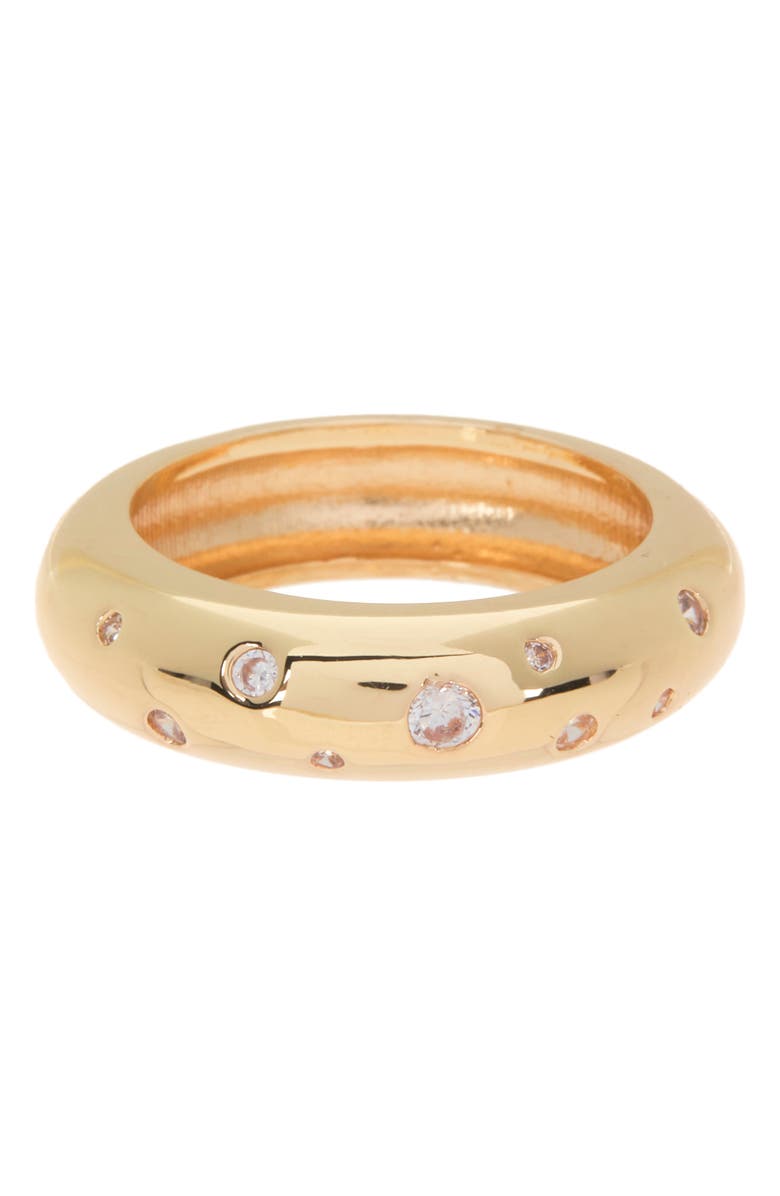 NORDSTROM RACK CZ Inlay Wide Band Ring, Main, color, 