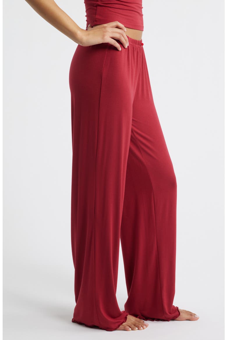 Scarlett Olivia Pull-On Pants, Alternate, color, DEEP RED