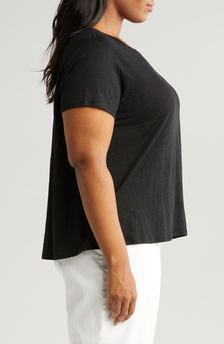 Eileen Fisher Organic Linen Crewneck T-Shirt, Alternate, color, 
