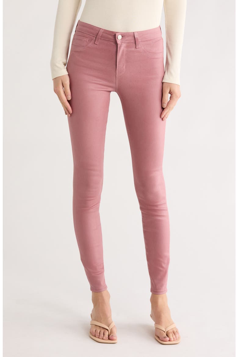 Marguerite Skinny Jeans, Main, color, MAUVE ROSE COATED