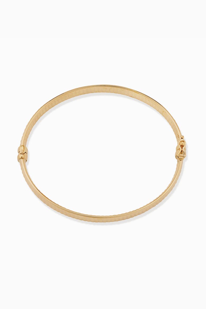 14K Yellow Gold Moto Bangle, Alternate, color, Yellow Gold