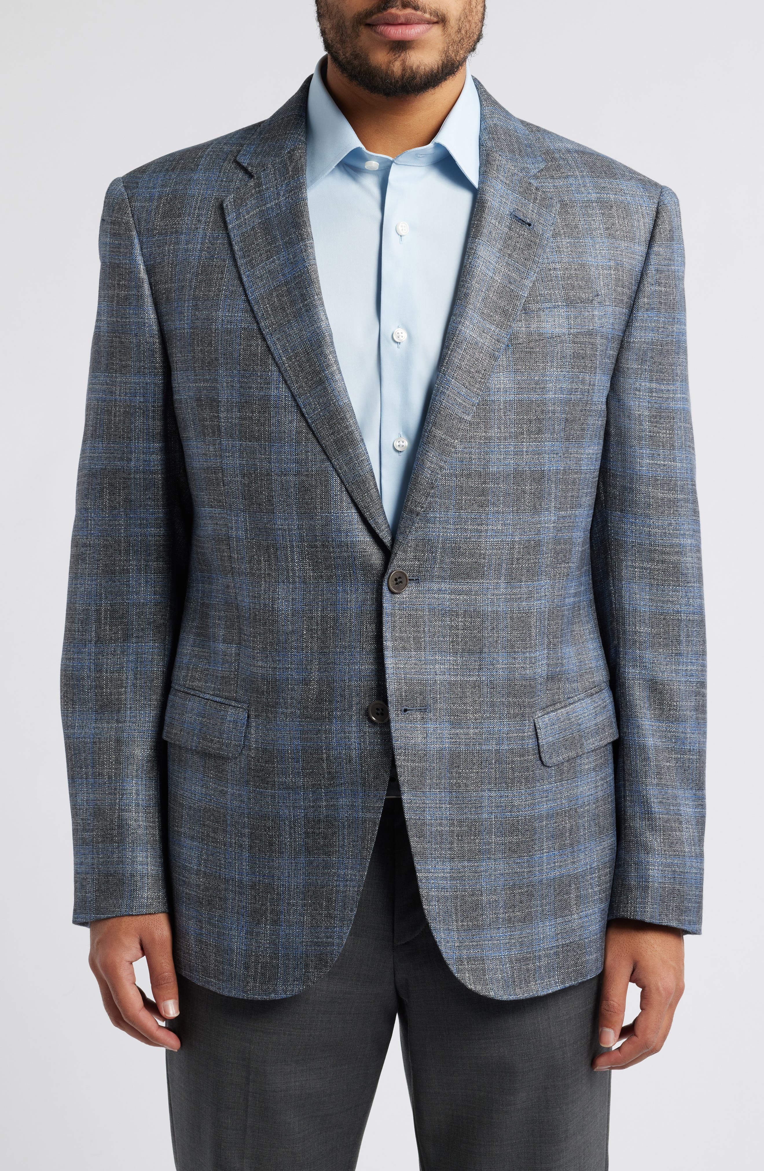 Emporio Armani Plaid Sport Coat