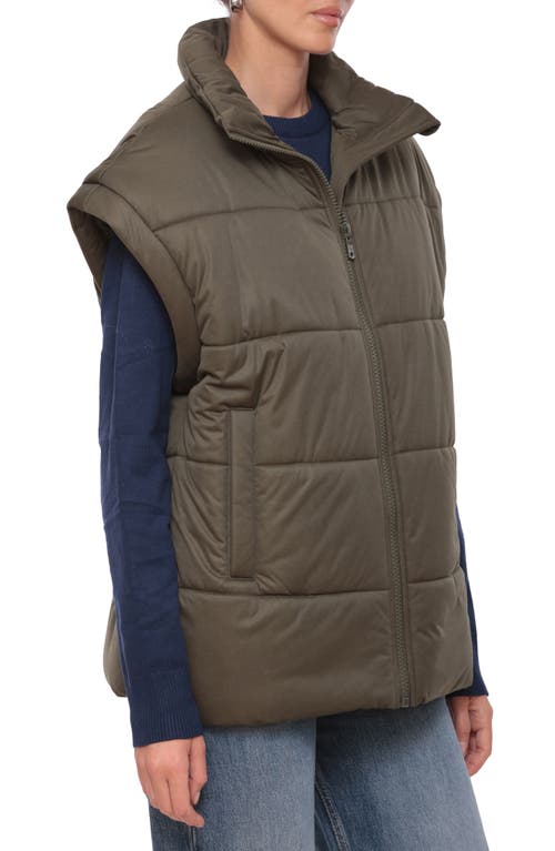 Shop Avec Les Filles Boxy Oversize Quilted Puffer Vest
