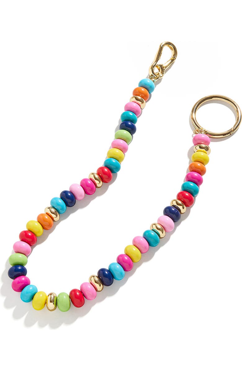BaubleBar Flying Colors Bag Charm, Alternate, color, Pink Multi