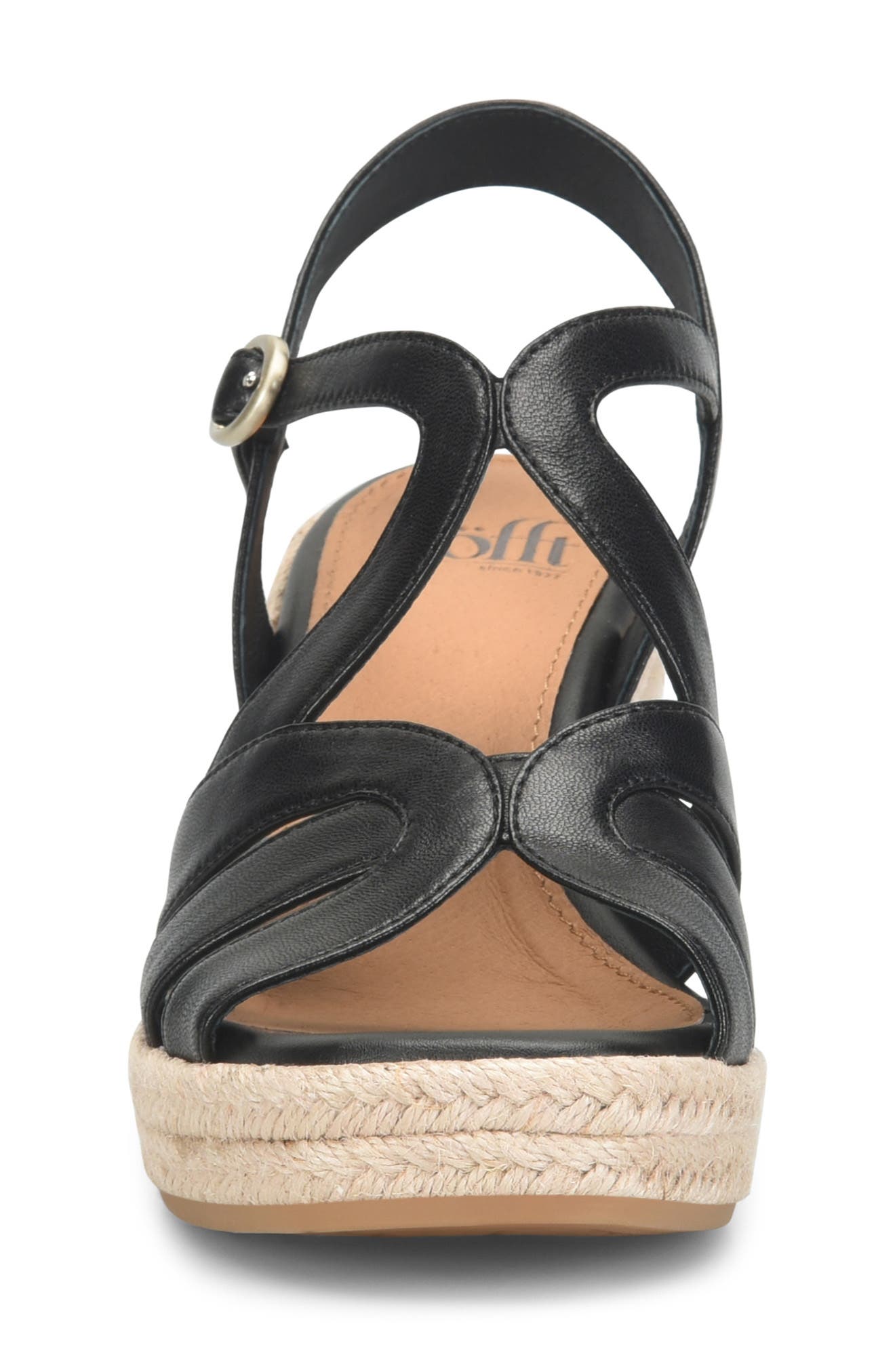 Söfft Norma Slingback Espadrille Platform Wedge Sandal, Alternate, color, 