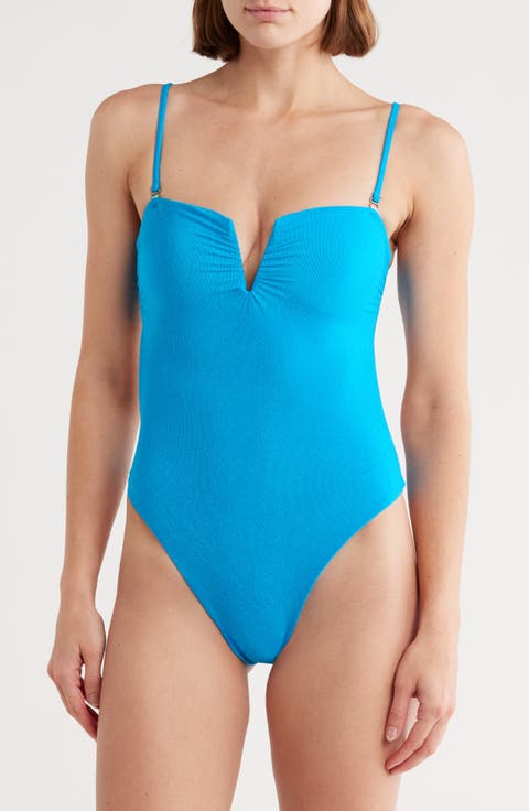 Soleil Notch Neck One-Piece Swimsuit