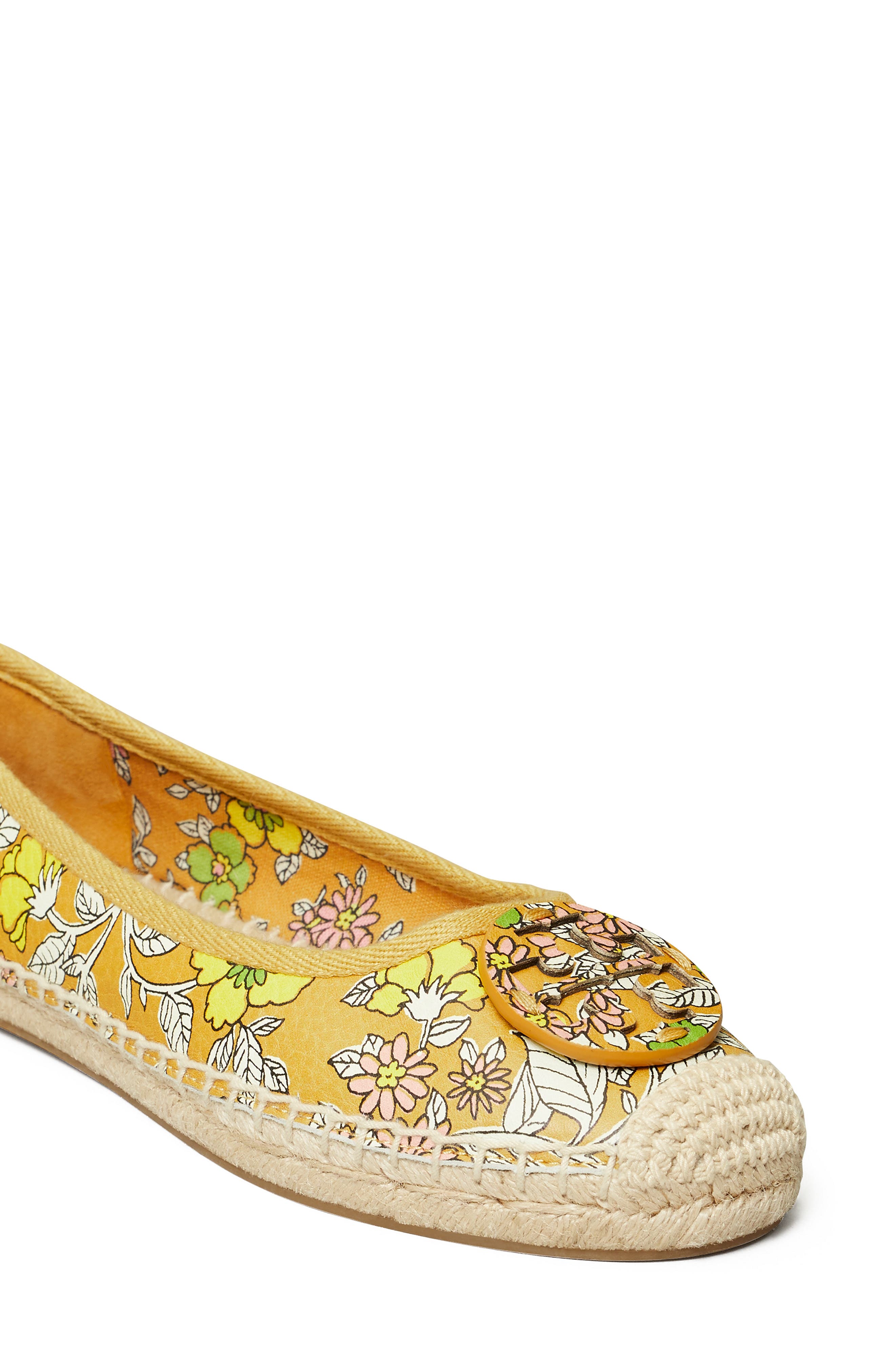 Minnie Ballet Espadrille, Alternate, color, RUST WALLPAPER FLORAL