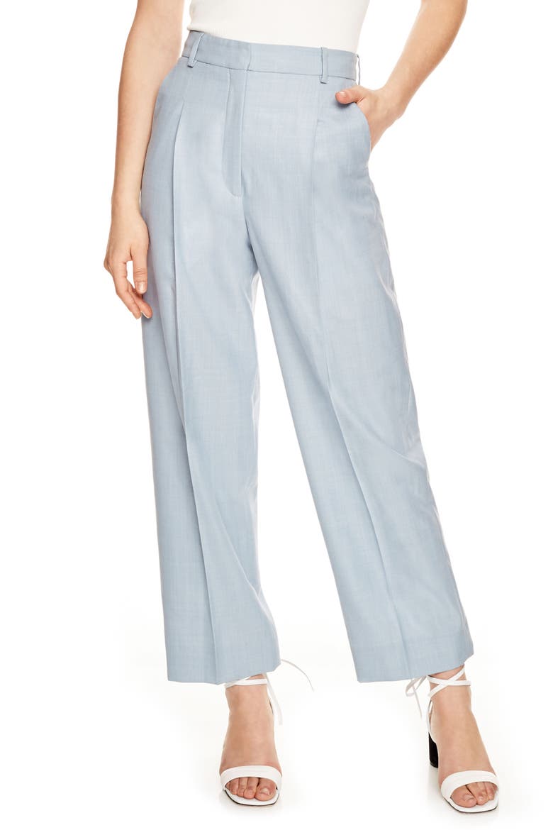 Wide Leg Trousers, Main, color, BLEU CIEL