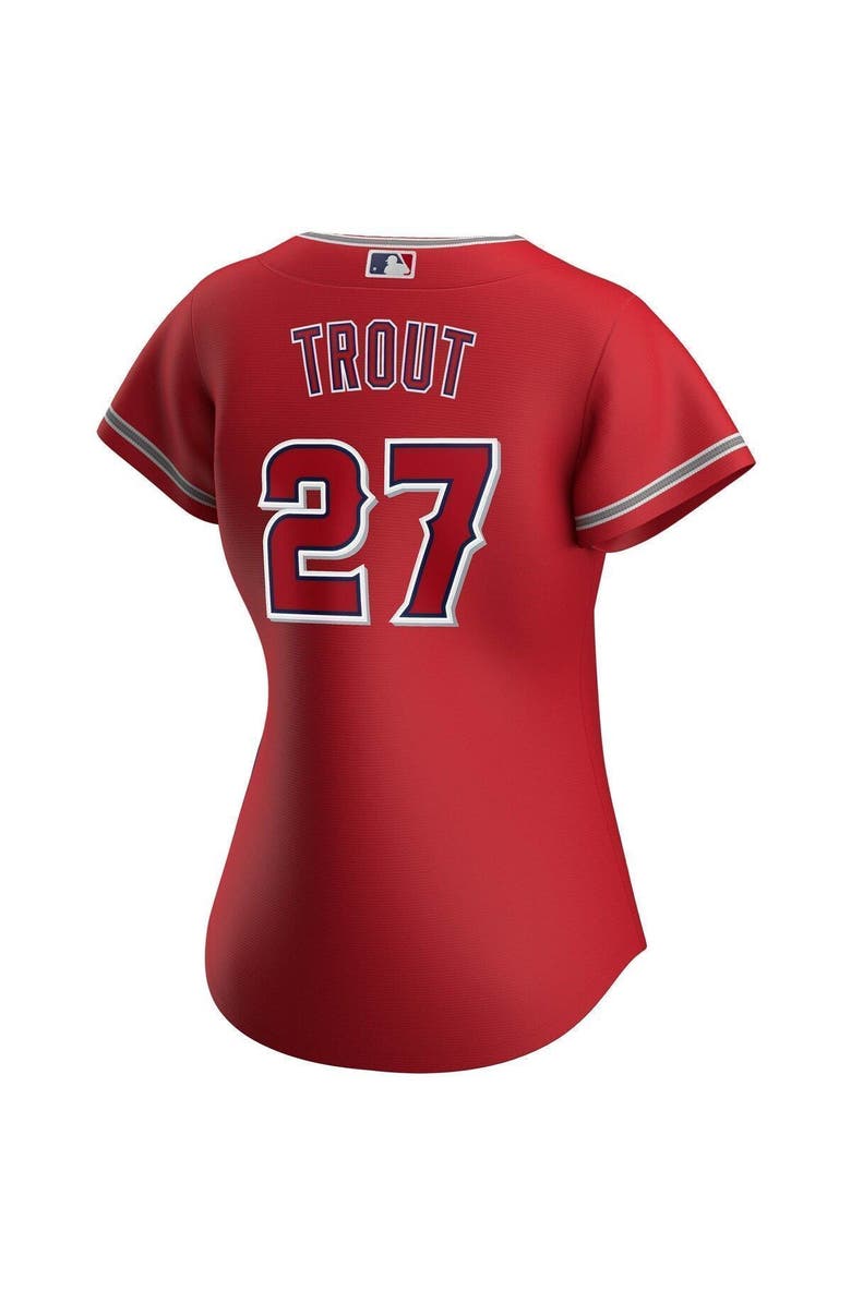Nike Women's Nike Mike Trout Red Los Angeles Angels Alternate Replica Player Jersey, Alternate, color, Red