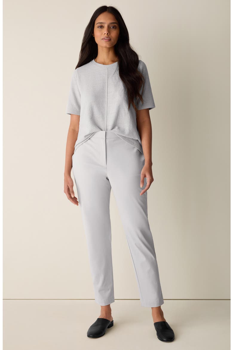 High Waist Slim Fit Ankle Pants, Alternate, color, CHALK
