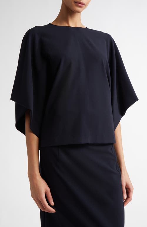 FFORME FFORME TENLEY DRAPED STRETCH VIRGIN WOOL TOP