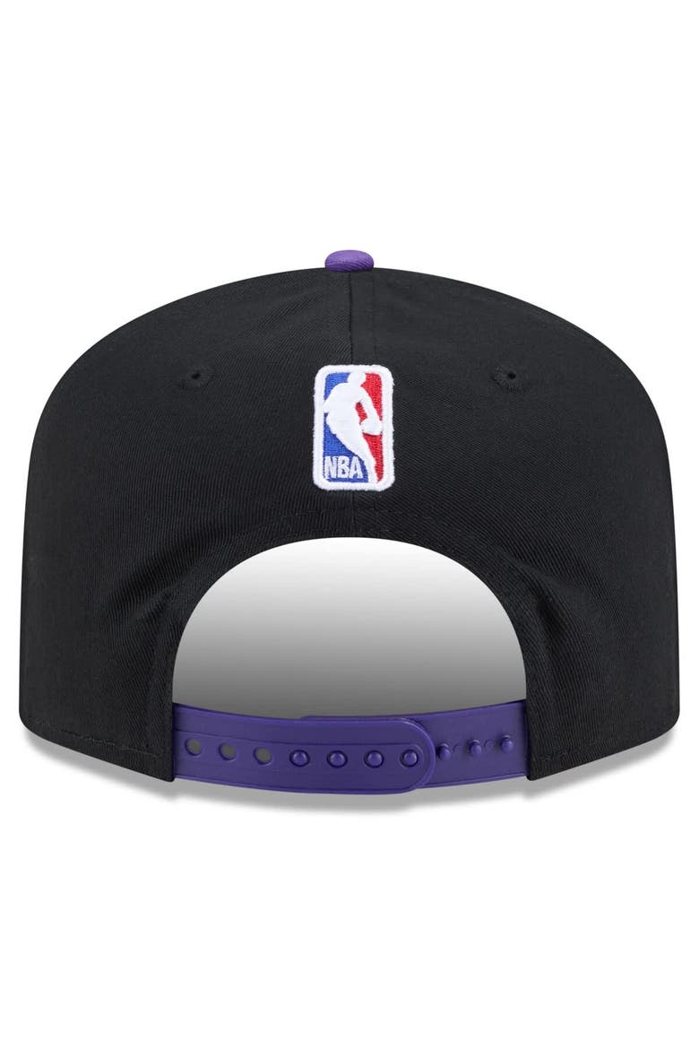 Men's New Era Black/Purple Los Angeles Lakers 2025/26 City Edition 19TWENTY Adjustable Hat, Alternate, color, Black