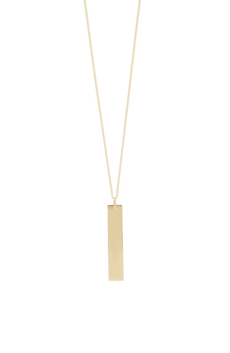 Bony Levy 14K Gold Engravable Pendant Necklace, Main, color, 14K Yellow Gold - Font 1