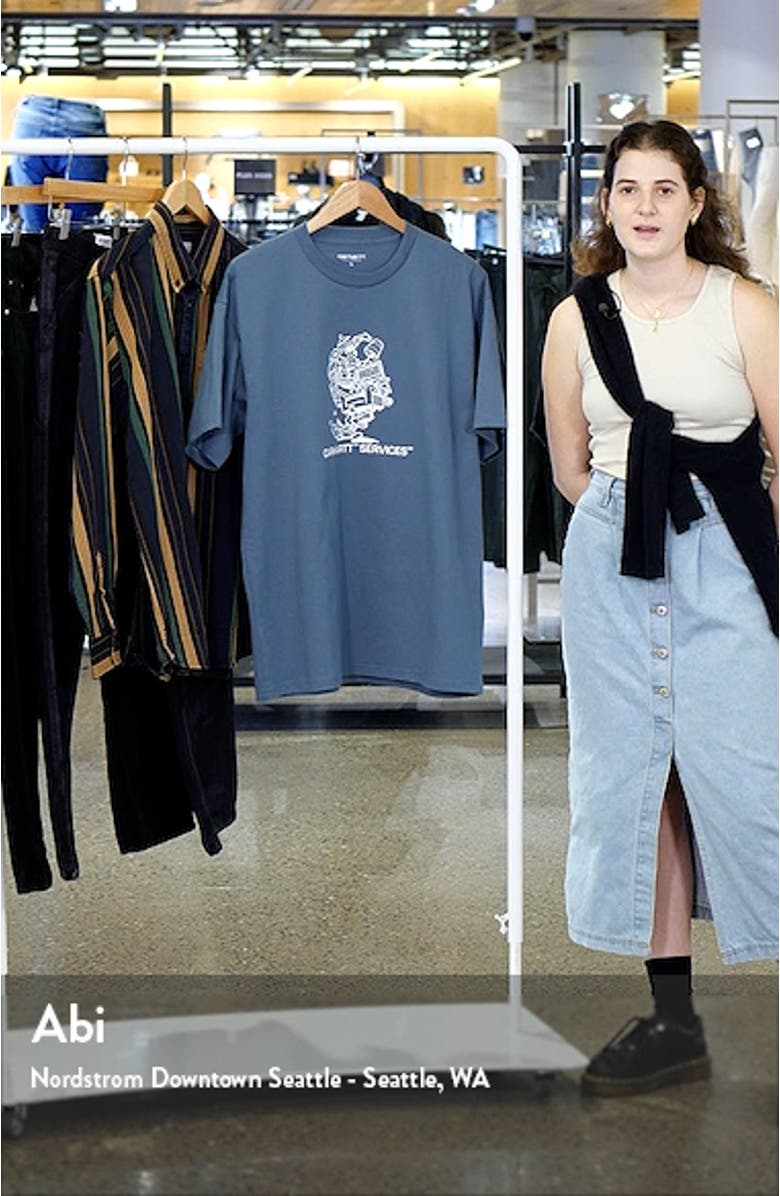 Moving Service Organic Cotton Graphic Tee, sales video thumbnail