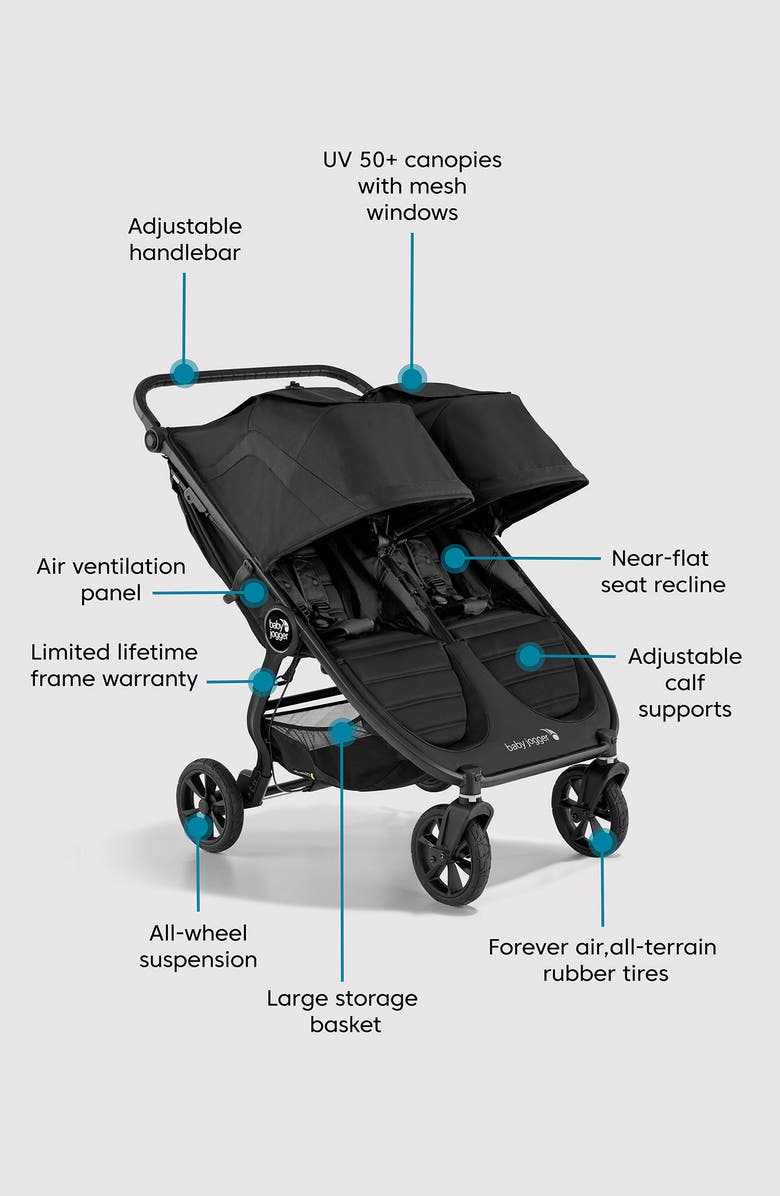 Baby Jogger City Mini GT2 Double Stroller, All-Terrain Package, Alternate, color,