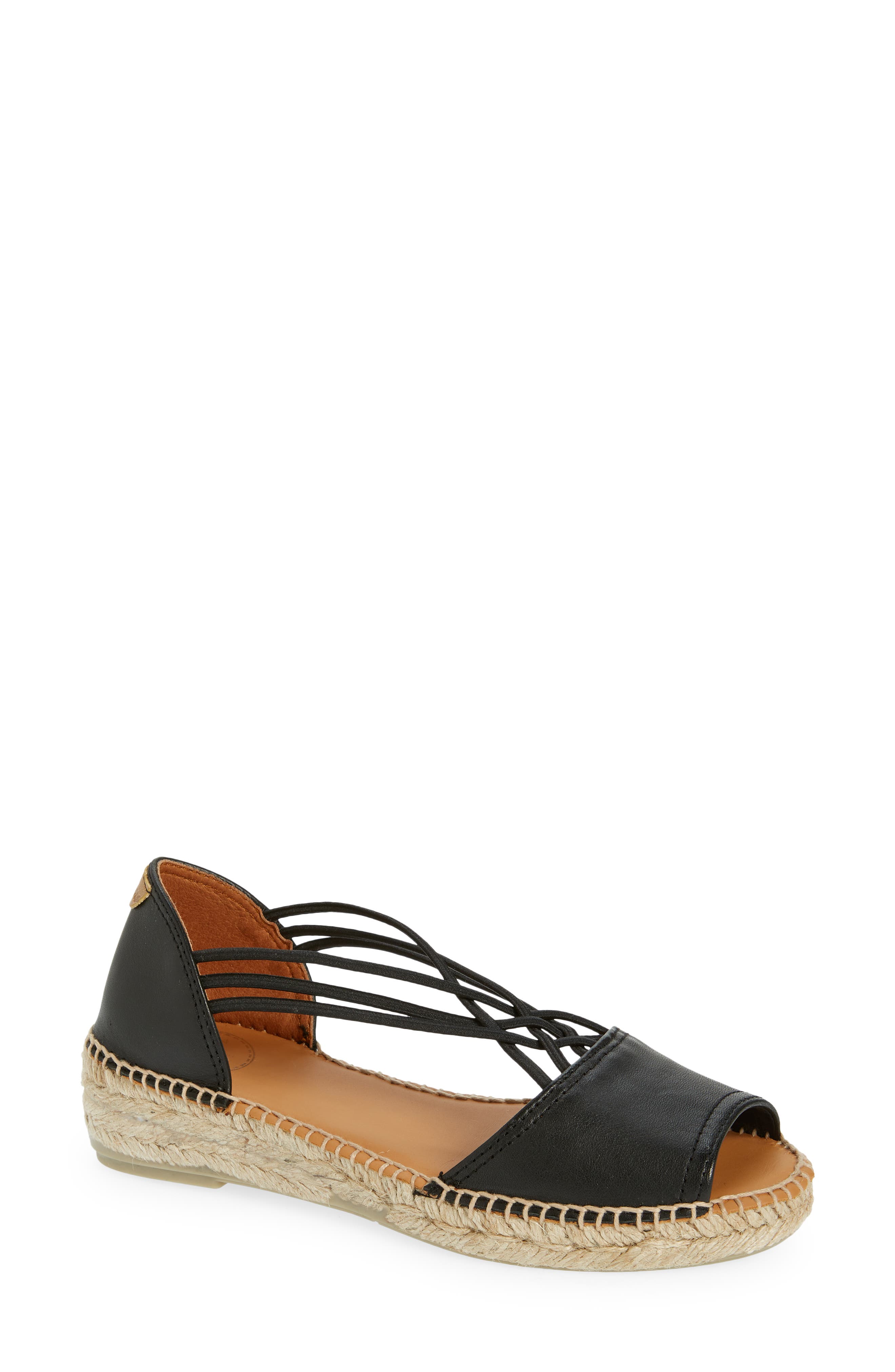 Toni Pons Ebre Espadrille Sandal, Main, color, Negre/ Black
