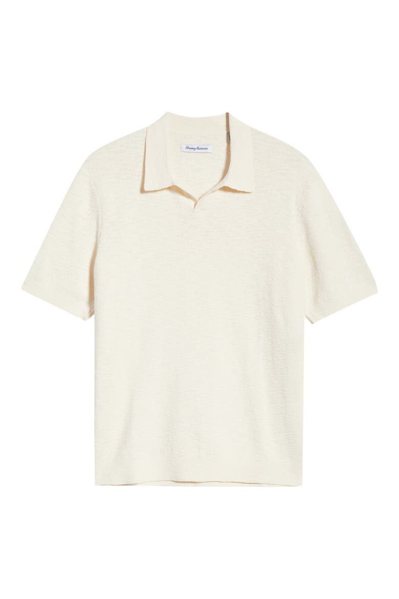 Santa Cruz Johnny Collar Slub Cotton Blend Polo, Alternate, color, IVORY CREAM