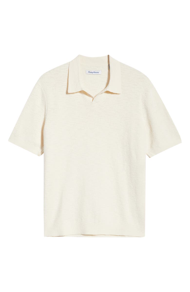Tommy Bahama Santa Cruz Johnny Collar Slub Cotton Blend Polo, Alternate, color, Ivory Cream