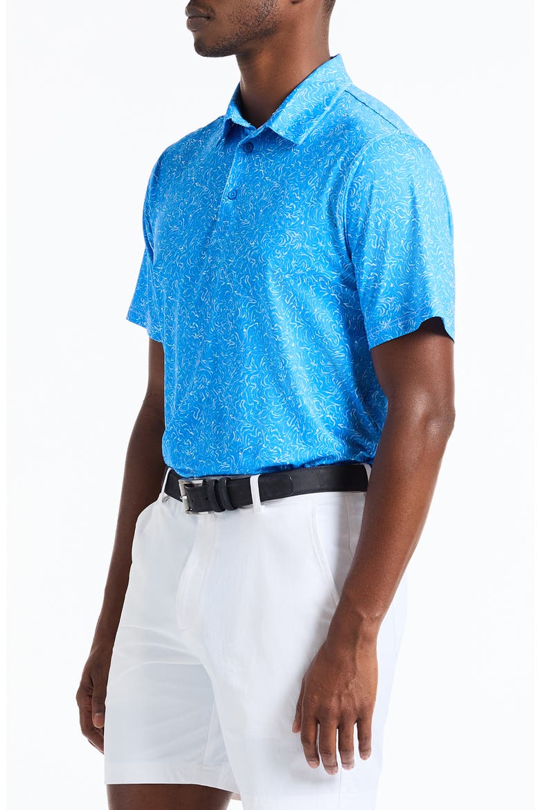 Fairwaysplash Short Sleeve Performance Polo, Alternate, color, BLUE