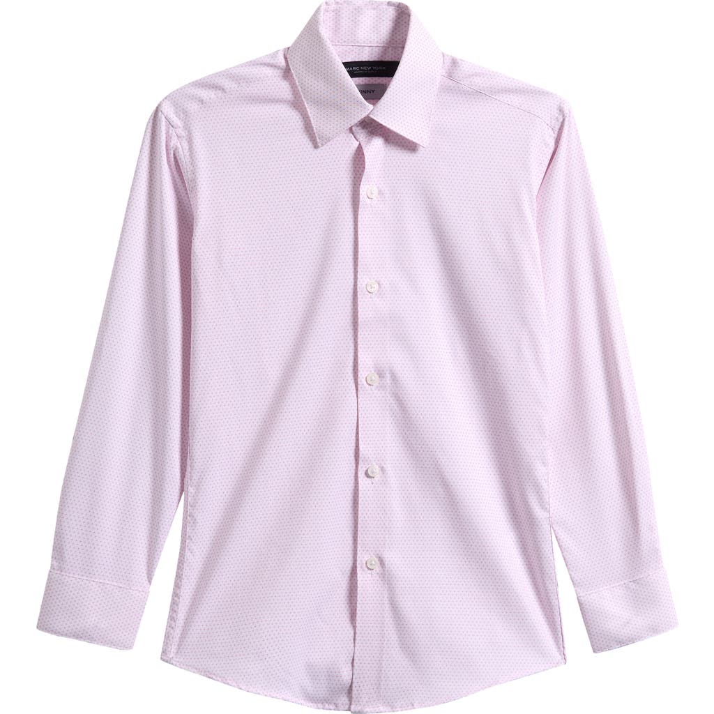 Andrew Marc Kids' Neat Button-up Shirt In Pink