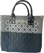 Tin Marin Black Large Woven Crossbody Bag