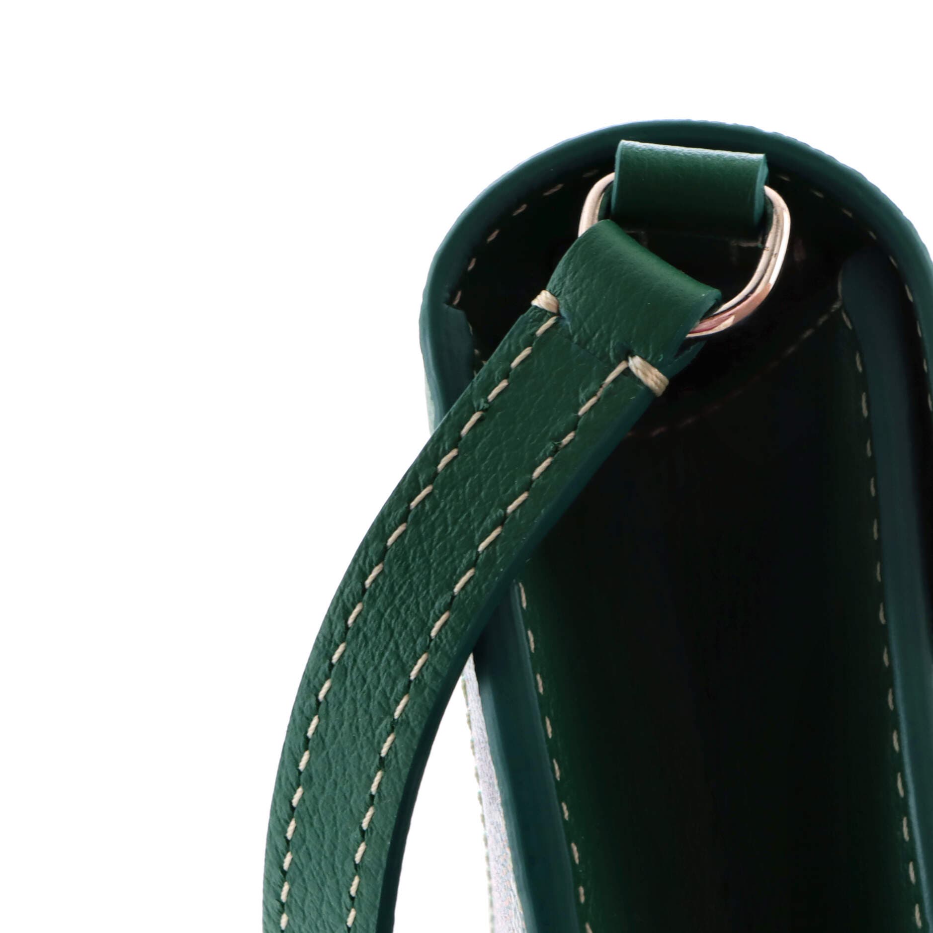 Pre-Owned Goyard Chypre Wallet on Strap Coated Canvas with Leather, Alternate, color, Green