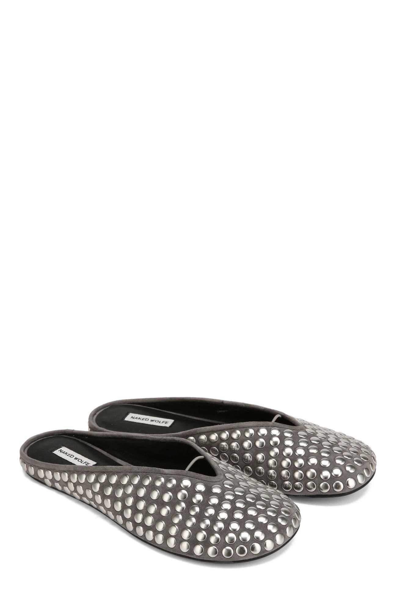 Pippa Grey Studded Suede, Alternate, color, Grey Studded Suede