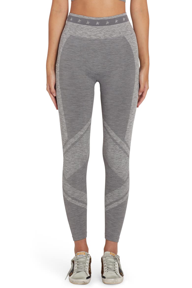 Mélange High Waist Leggings, Main, color, MELANGE GREY