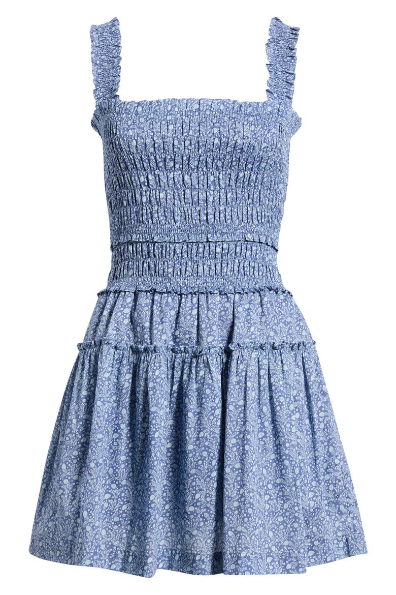 The Azalea Mini Nap Minidress, Alternate, color, DITSY THISTLE BLUE