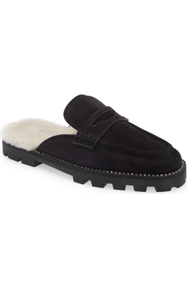 Jimmy Choo Ronnie Genuine Shearling Lining Loafer Mule, Main, color,