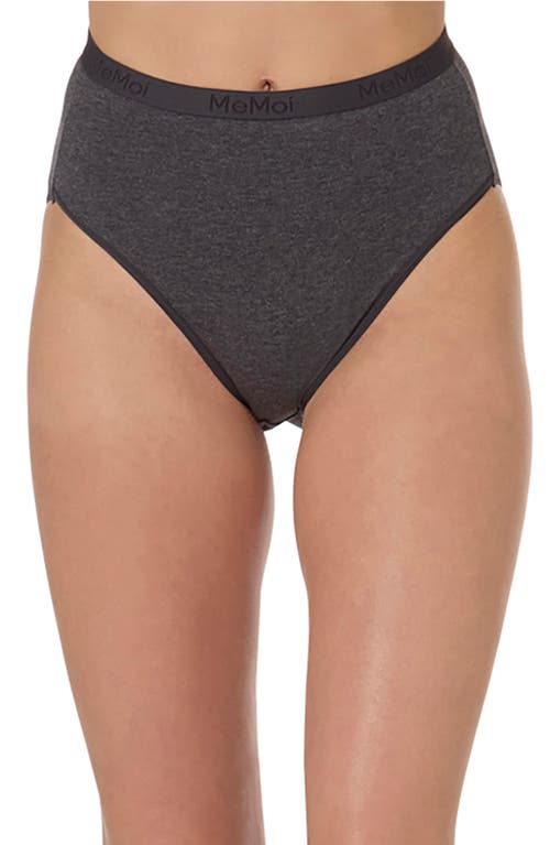 Memoi Stretch Cotton 3-pack Briefs In Gray