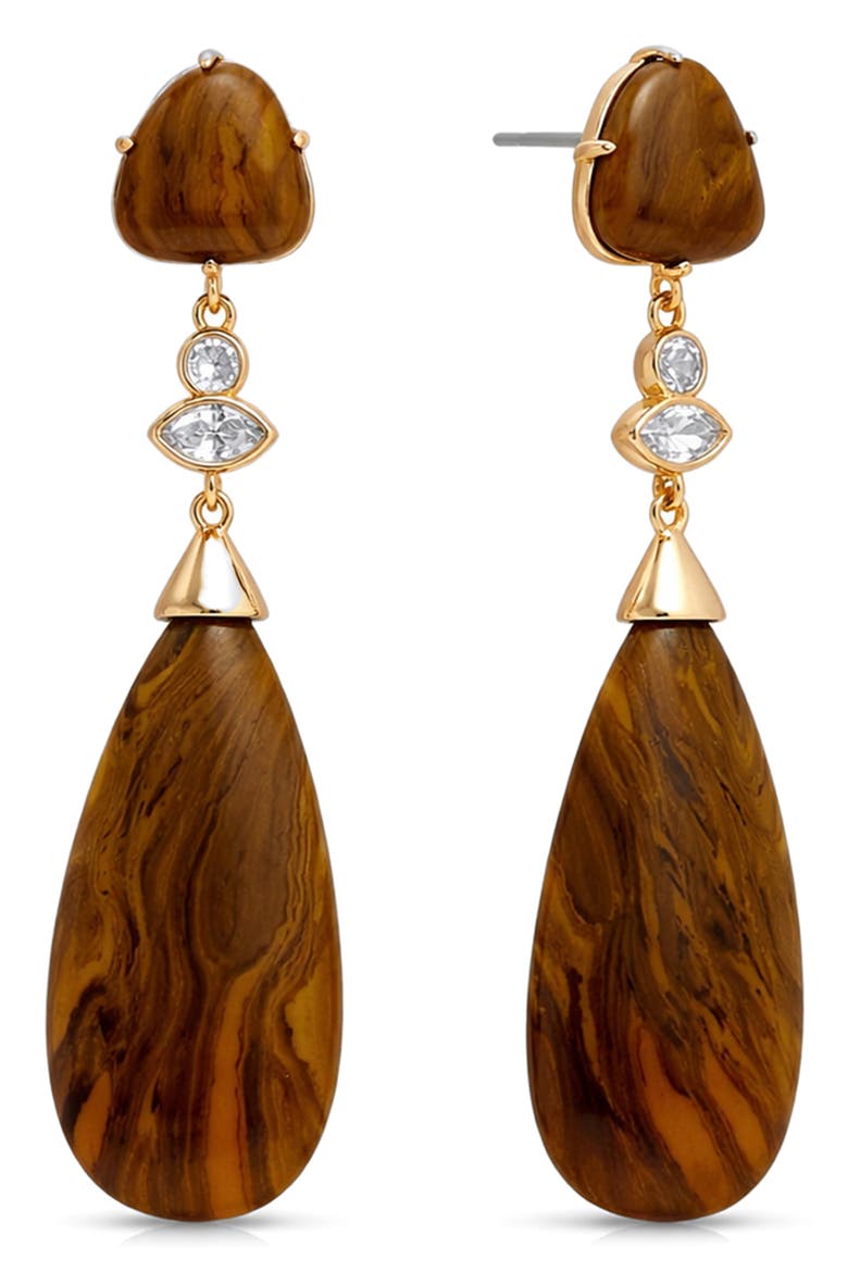 Tiger's Eye Solstice Drop Earrings, Main, color, TIGERS EYE