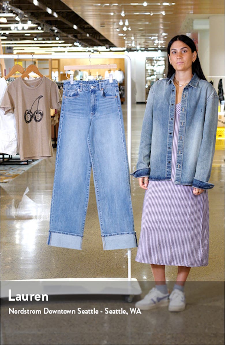 Franklin Rib Cage High Waist Straight Leg Jeans, sales video thumbnail