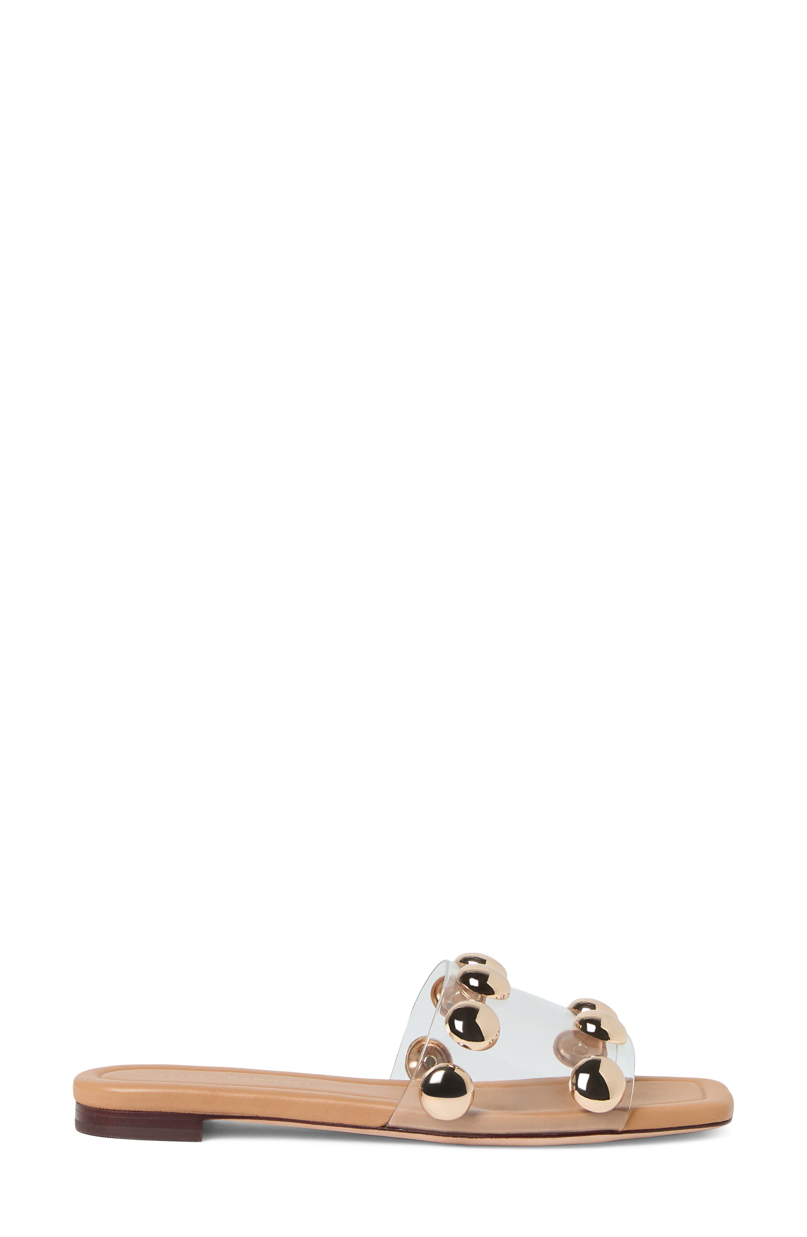 Hayes Studded Slide Sandal, Alternate, color, CLEAR/DUNE/CHAMPAGNE