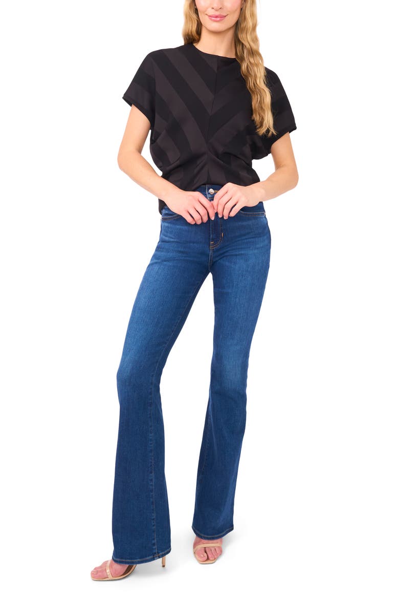Maria Ruched Top, Alternate, color, RICH BLACK