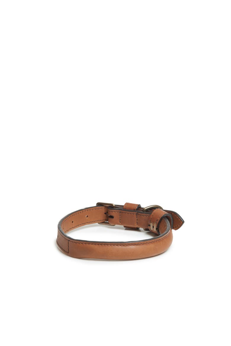 Gordon Leather Dog Collar - MD, Alternate, color, Espresso