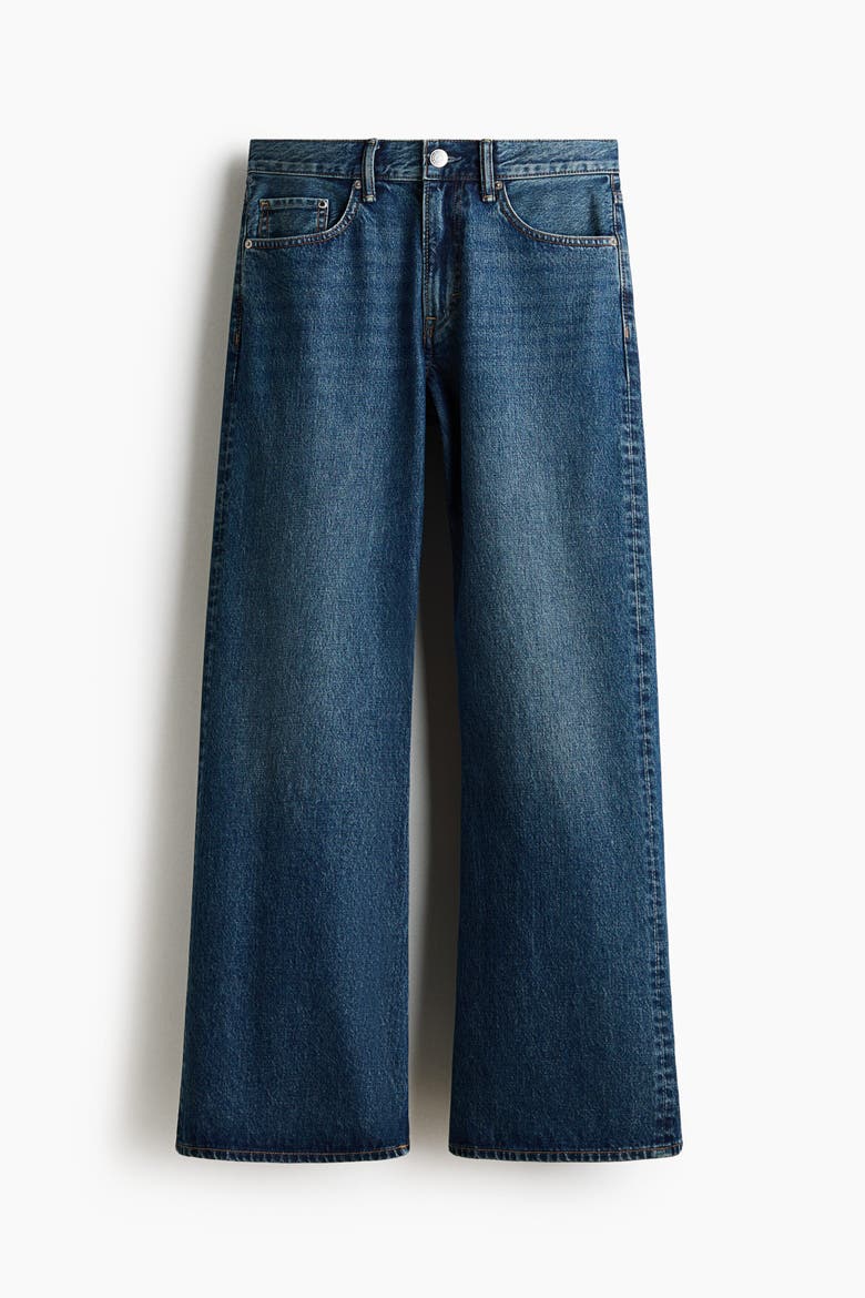Relaxed Bootcut Jeans, Alternate, color, Dark denim blue