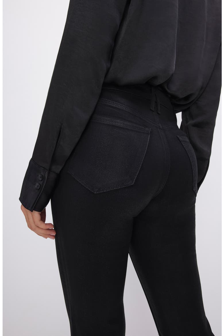 High Waist Crop Bootcut Jeans, Alternate, color, BLACK001