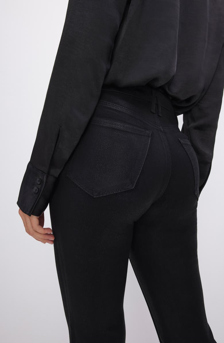 Good American High Waist Crop Bootcut Jeans, Alternate, color,