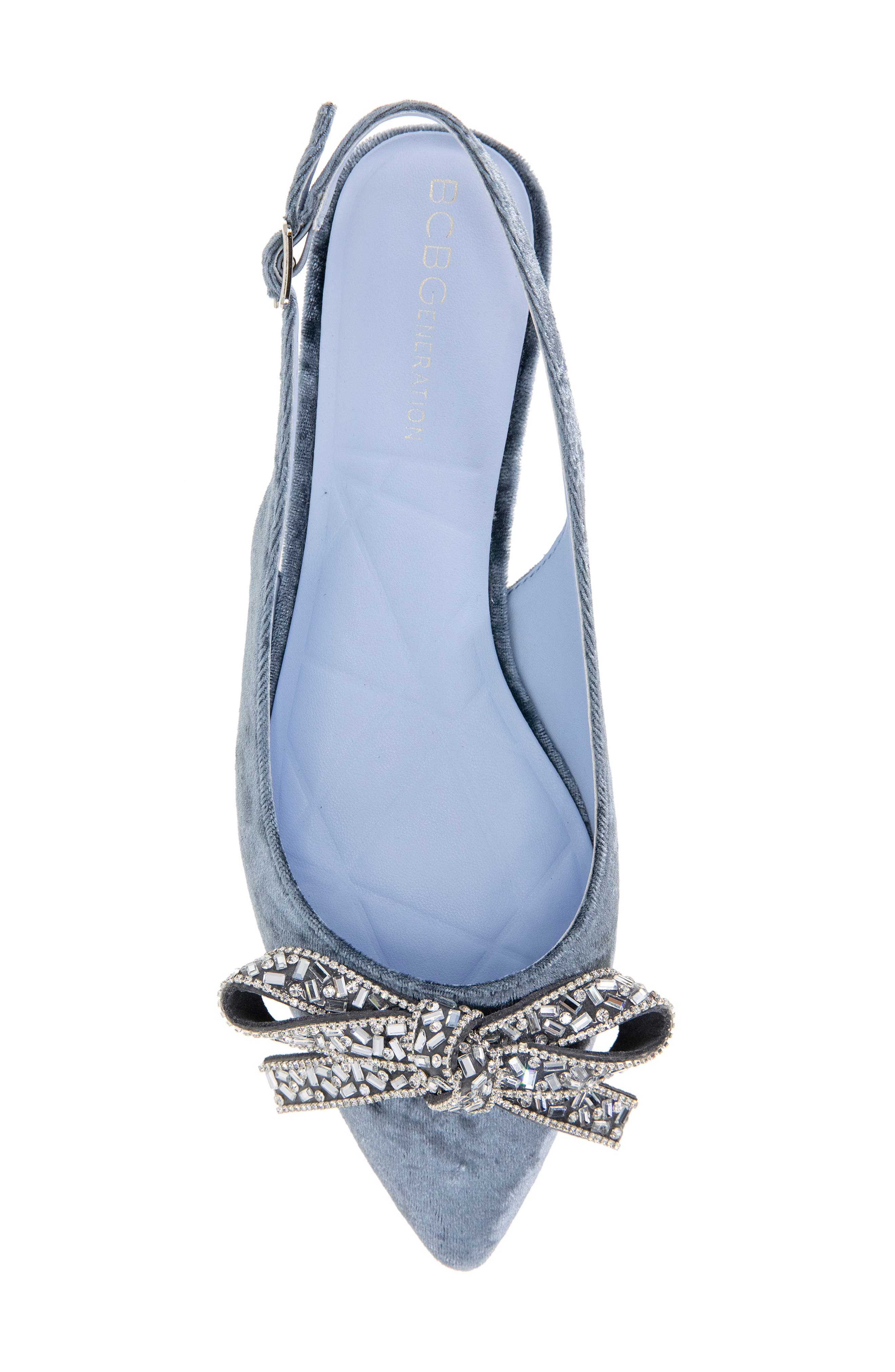 BCBGeneration Katly Slingback Pointed Toe Flat, Alternate, color, Skyway