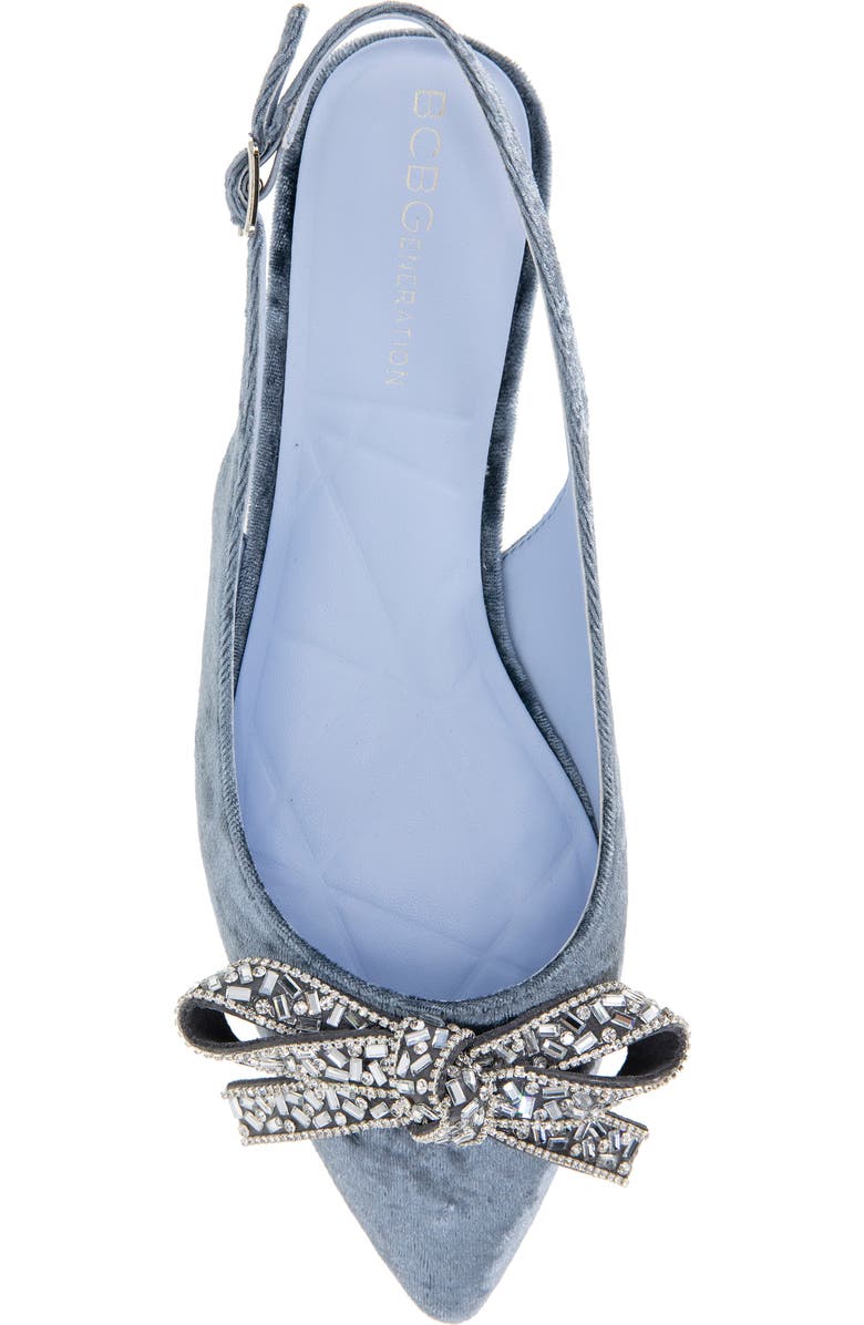 BCBGeneration Katly Slingback Pointed Toe Flat, Alternate, color, Skyway