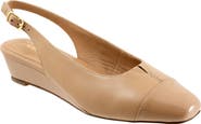 Trotters Dea Slingback Cap Toe Wedge Pump