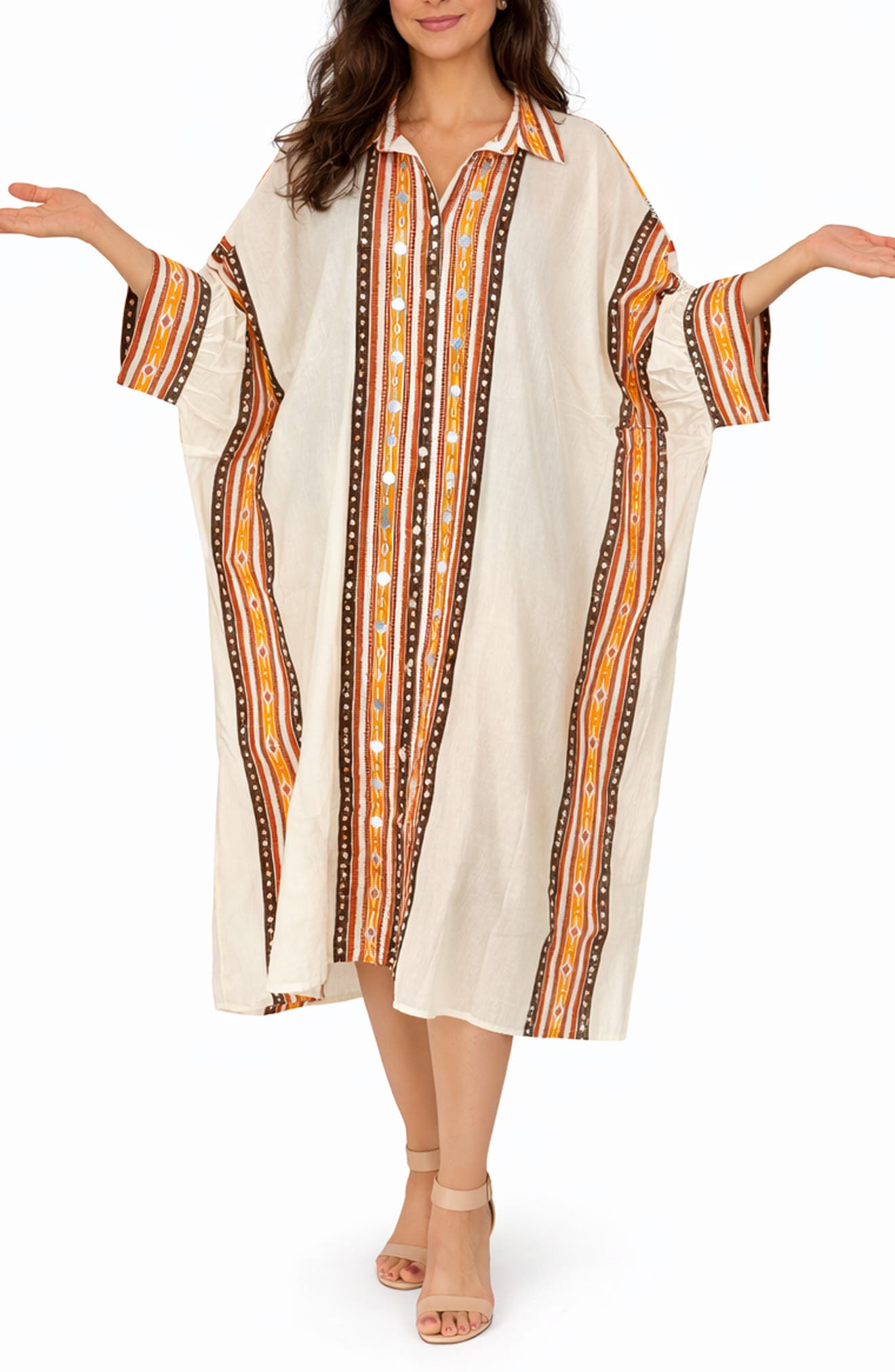 RANEES <p>Long Cotton  Cover-Up</p>