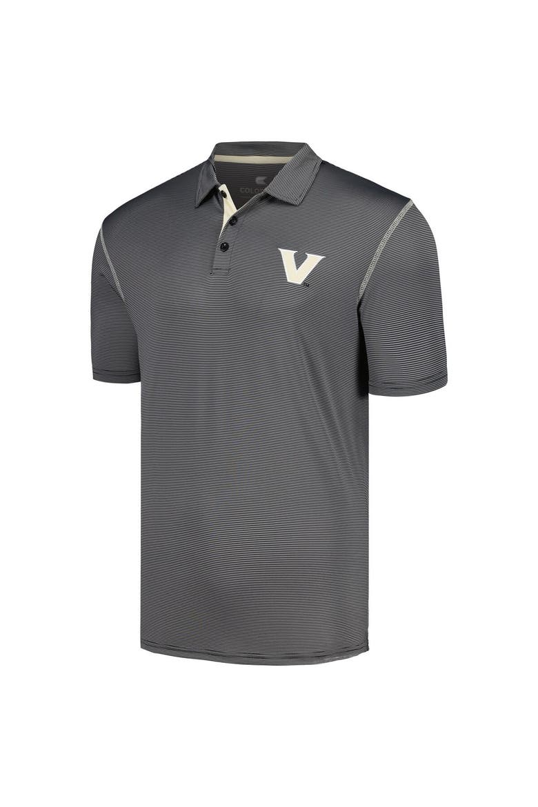 Men's Colosseum  Black Vanderbilt Commodores Cameron Polo, Alternate, color, Black
